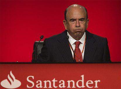 El presidente del Banco Santander confía en que su banco gane 10.000 millones de euros este año