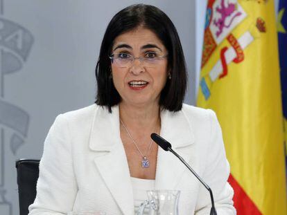 La ministra de Sanidad, Carolina Darias-
