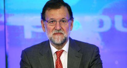 Rajoy preside el Comité Ejecutivo Nacional del PP, el lunes.