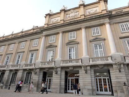 Fachada del Palacio de Liria, en Madrid.