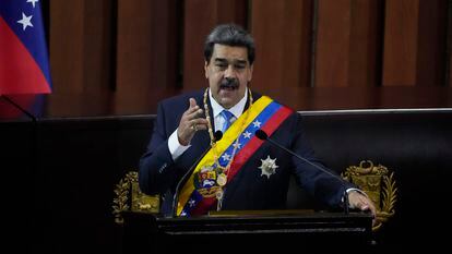 El presidente de Venezuela, Nicolás Maduro, durante una ceremonia en la Corte Suprema de Justicia de Caracas, Venezuela.