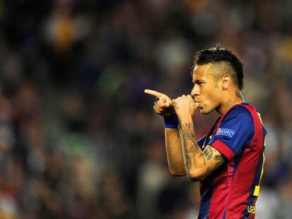 Neymar, en l&#039;&uacute;ltim partit contra el PSG