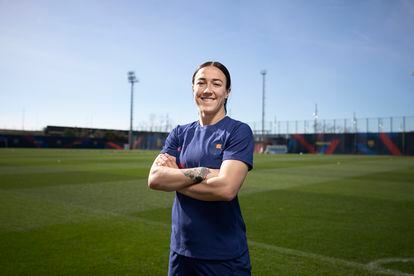 Lucy Bronze, jugadora del Barcelona, el pasado 15 de marzo.