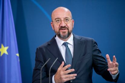 El presidente del Consejo Europeo, Charles Michel, el 9 de septiembre en Berlín.