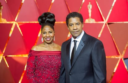 Denzel Washington y Pauletta Pearson.