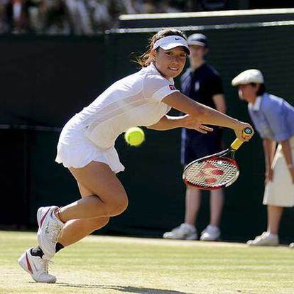 Jie Zheng, en su partido contra Vaidisova.