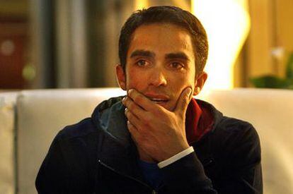 Alberto Contador, durante la entrevista en un hotel de Calpe, la semana pasada.