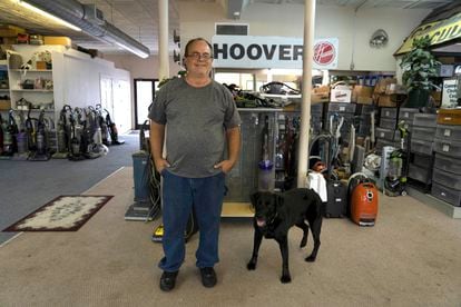 Brian Titus, owner of the Vac Shack vacuum cleaner store in Grand Rapids, Michigan.
