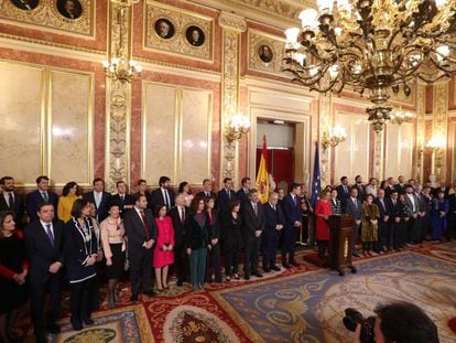 Sesión solemne de las Cortes en el 41 aniversario de la Constitución.