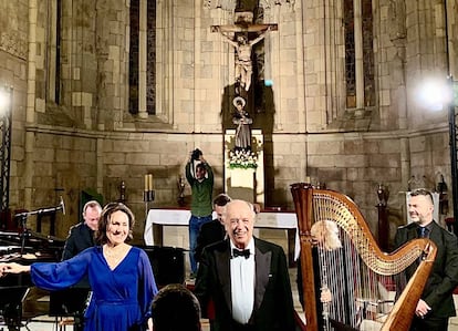 Leo Nucci en Betanzos, durante el último acto de la celebración del 800º aniversario de la ciudad.
