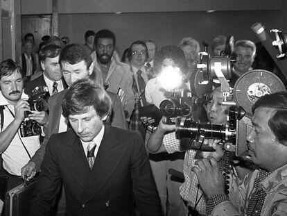 El director Roman Polanski durante el juicio por abuso sexual que se siguió en 1977.