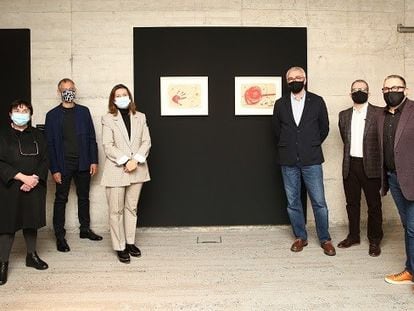 Los representantes de la Universitat Pompeu Fabra y la Fundació Joan Miró, después de la firma del convenio de colaboración entre las dos entidades
UNIVERSITAT POMPEU FABRA
28/10/2020