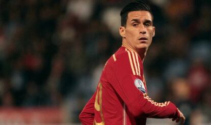 Callejón, en el partido contra Bielorrusia.