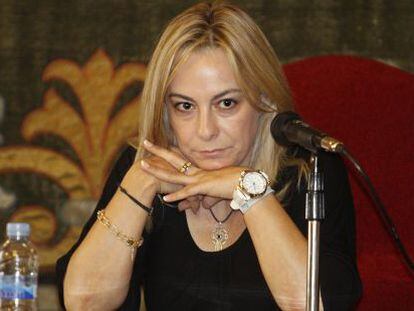 La alcaldesa de Alicante, Sonia Castedo, en el pleno celebrado este jueves.