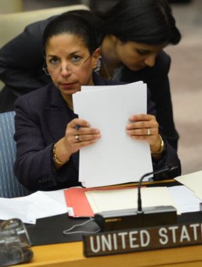 La embajadora de EE UU ante Naciones Unidas, Susan Rice.