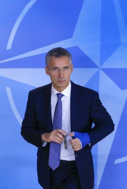 Jens Stoltenberg, en Bruselas el pasado martes.