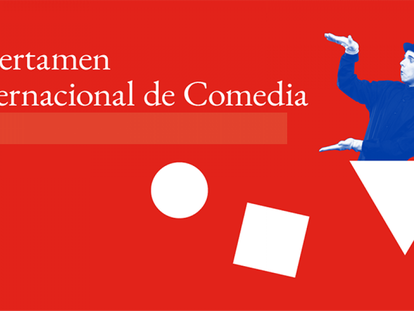 Cartel del I Certamen Internacional de Comedia del Teatro Español.