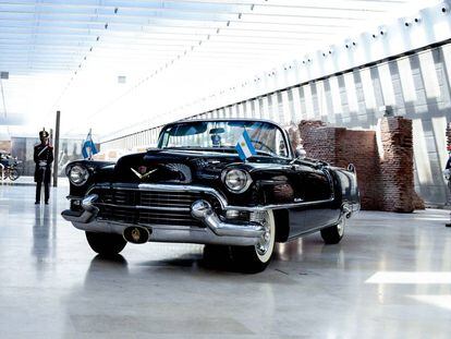 El Cadillac modelo 50 por que el trabajaron durante 11 meses, en el museo de la Casa Rosada.
