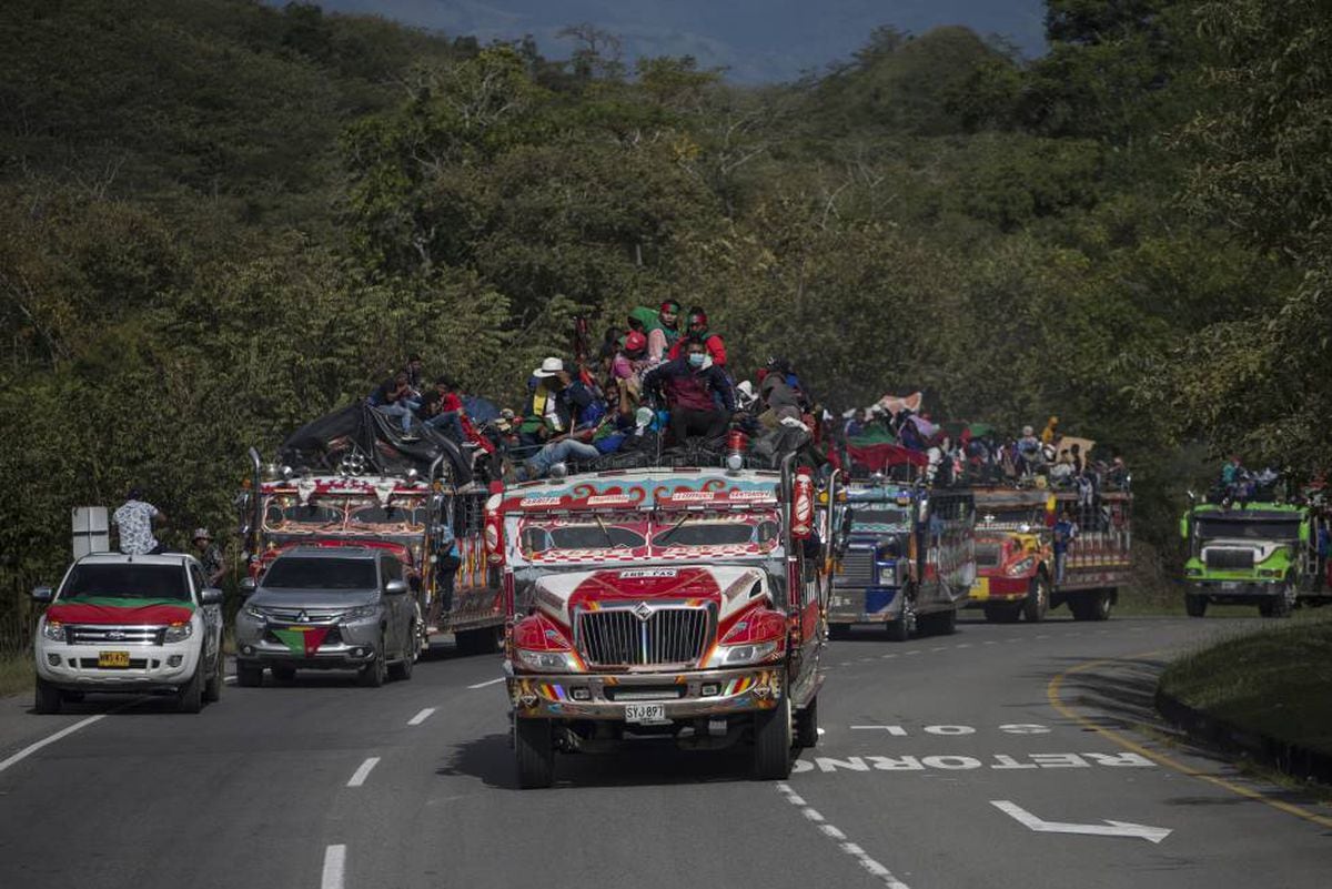 Minga colombia Una caravana ind gena que recorre Colombia en