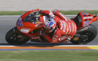 El australiano Casey Stoner, campeón del mundo de MotoGP con Ducati en 2007.
