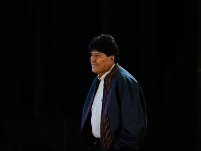 Evo Morales, expresidente de Bolivia, durante una reunión del Grupo de Puebla en Buenos Aires, el pasado 21 de marzo.