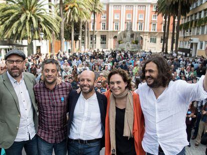 Mitin de En Marea en septiembre pasado en A Coru&ntilde;a.