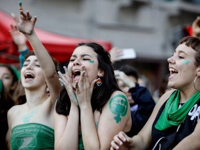 Manifestación para la legalización del aborto en Buenos Aires, el pasado 28 de mayo.