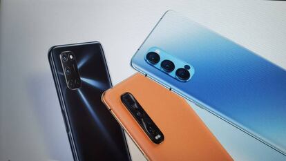 Móviles de Oppo en la web de la compañía.