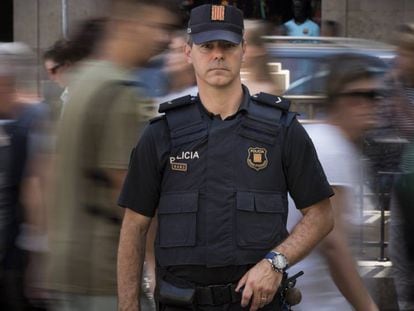 David Rigat, sergent dels Mossos, a la Rambla.