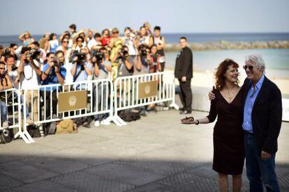 Susan Sarandon y Richard Gere en el Festival de Cine de San Sebasti&aacute;n.