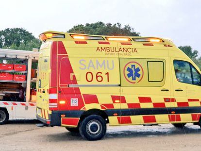 Una ambulancia en Palma de Mallorca, en una imagen de archivo.