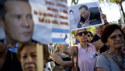 Protesta a favor de Alberto Nisman.