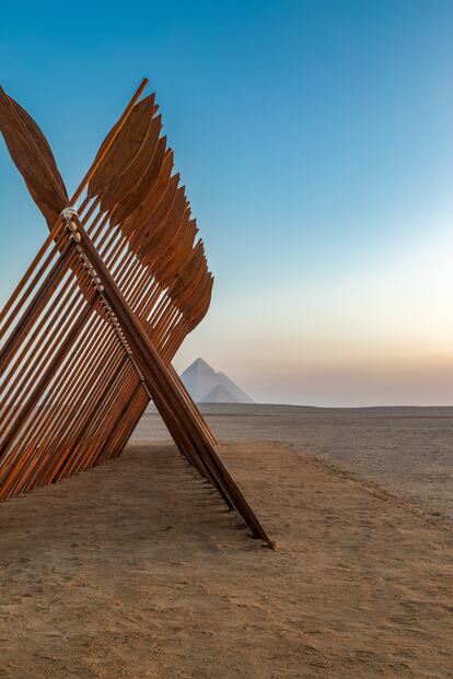 The work 'Barzakh', by the Egyptian artist Moataz Nasr.