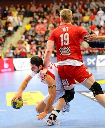 Alberto Entrerríos, durante la semifinal.