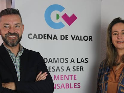 Christian Loste y María Dolores Enrique, Director y Presidenta de Cadena de Valor.