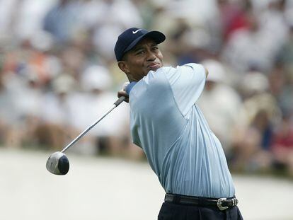 Tiger Woods, el 13 de abril de 2002, en Augusta.