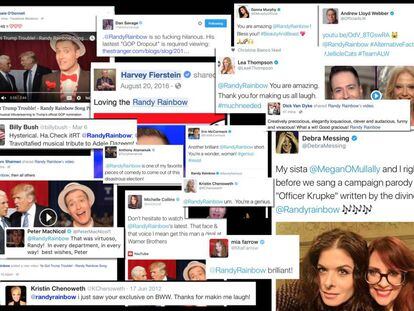 Randy Rainbow incendia las redes con cada nueva entrega.