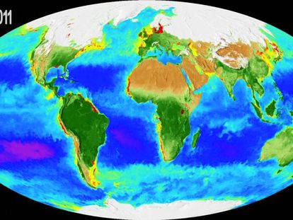 La NASA ha publicado un 'time-lapse' que muestra cómo ha cambiado el aspecto de la Tierra en los últimos 20 años.