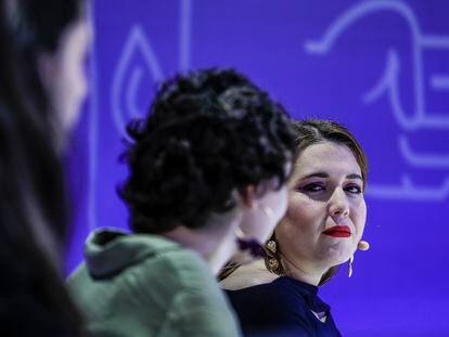 Ángela Rodríguez, secretaria de Estado de Igualdad, en el acto institucional del Ministerio de Igualdad del 8-M de este año.