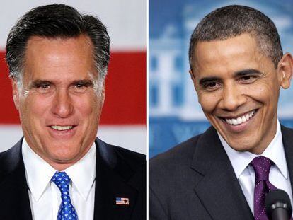 Mitt Romney y Barack Obama. 
