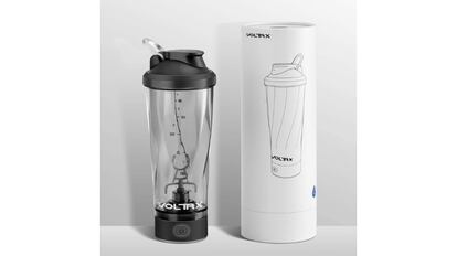 Botella Mezcladora de proteínas en polvo, recipiente transparente, práctico  para agua, batidos creativos, vasos de alrededor