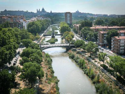 El tramo urbano del río Manzanares. 