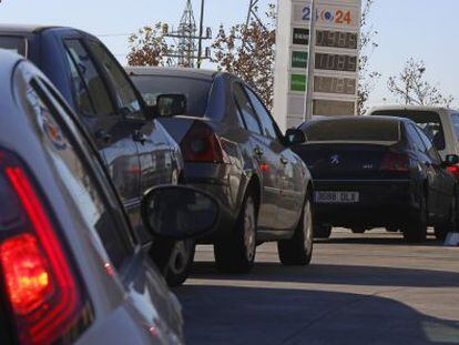 Gasolinera en Madrid.