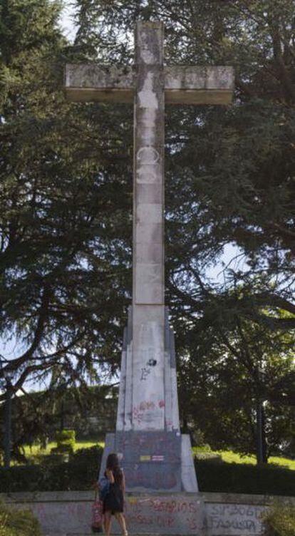 La cruz franquista de O Castro, en Vigo.