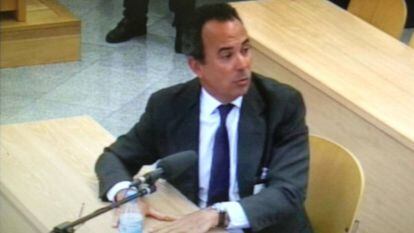 El exsubsecretario de Economía Miguel Temboury, en el juicio por el caso Bankia este miércoles. 