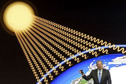 El antiguo vicepresidente de Estados Unidos, Al Gore, en Davos