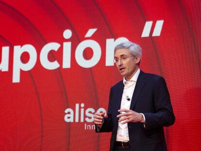 Eduard Mendiluce, consejero delegado de Anticipa y Aliseda, en la presentación.