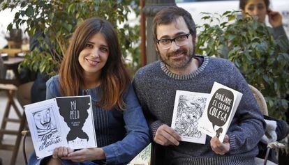 María Herreros y Abel Jiménez, autores en la Editorial Paiorfa. Abel es, además, fundador y editor de la misma junto a Marta Insa.