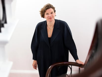 La economista Mariana Mazzucato, en el Instituto por la Innovación en Londres en 2021.