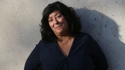 Almudena Grandes, en entrevista en una librería de Madrid, en octubre de 2018.